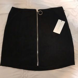 Brand new Cotton Candy LA black suede mini skirt.